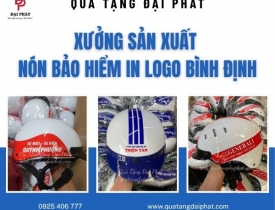 XƯỞNG SẢN XUẤT NÓN BẢO HIỂM IN LOGO BÌNH ĐỊNH UY TÍN, CHẤT LƯỢNG
