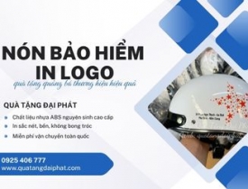 NÓN BẢO HIỂM IN LOGO - QUÀ TẶNG QUẢNG BÁ THƯƠNG HIỆU HIỆU QUẢ