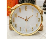ĐỒNG HỒ TREO TƯỜNG MẠ KIM HÌNH TRÒN IN LOGO