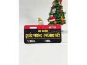 BIỂN SỐ XE ĐIỆN IN LOGO CỬA HÀNG QUỐC VƯƠNG – PHƯƠNG NẾT