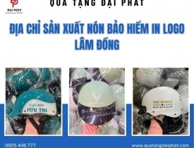 ĐỊA CHỈ SẢN XUẤT NÓN BẢO HIỂM IN LOGO LÂM ĐỒNG THEO YÊU CẦU