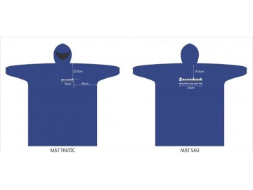 ÁO MƯA BÍT HÔNG MỘT NGƯỜI MẶC (ÁO MƯA ÍCH KỶ) IN LOGO THƯƠNG HIỆU