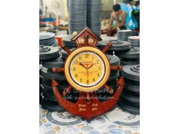 ĐỒNG HỒ TREO TƯỜNG HÌNH MỎ NEO IN LOGO