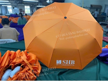 Ô DÙ GẤP GỌN GẤP 3 IN LOGO THƯƠNG HIỆU