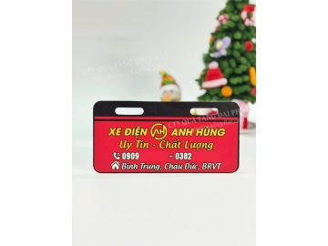 BIỂN SỐ XE ĐIỆN IN LOGO CỬA HÀNG XE ĐIỆN ANH HÙNG 