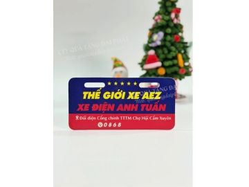 BIỂN SỐ XE ĐIỆN IN LOGO CHO CỬA HÀNG THẾ GIỚI XE AEZ – XE ĐIỆN ANH TUẤN 