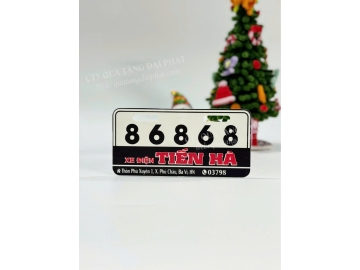 BIỂN SỐ XE ĐIỆN IN LOGO CỬA HÀNG TIẾN HÀ