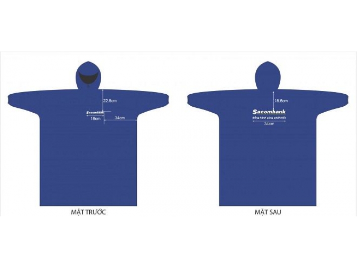 ÁO MƯA BÍT HÔNG MỘT NGƯỜI MẶC (ÁO MƯA ÍCH KỶ) IN LOGO THƯƠNG HIỆU