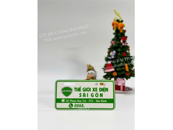 BIỂN SỐ XE ĐIỆN IN LOGO THƯƠNG HIỆU THEO YÊU CẦU