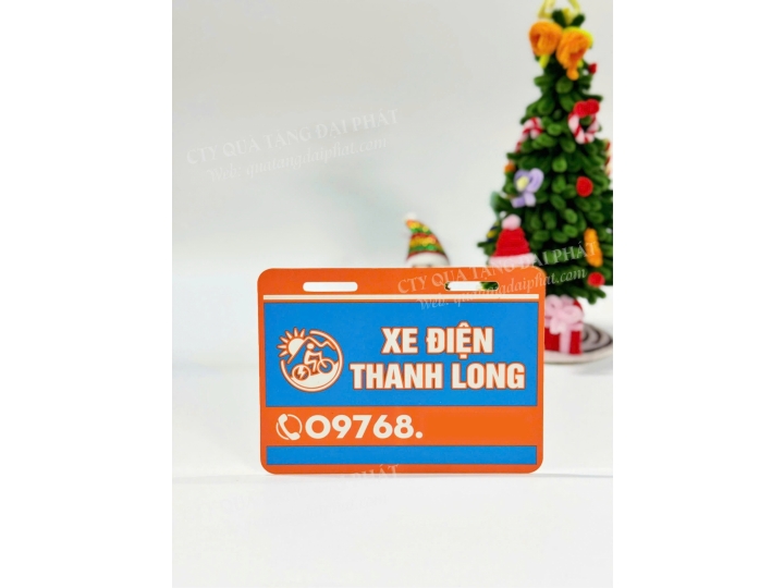 BIỂN SỐ XE ĐIỆN IN LOGO THƯƠNG HIỆU THEO YÊU CẦU