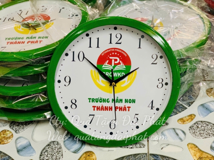ĐỒNG HỒ TREO TƯỜNG HÌNH TRÒN IN LOGO