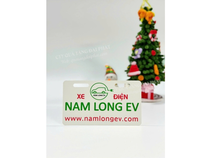 BIỂN SỐ XE ĐIỆN IN LOGO CỬA HÀNG NAM LONG EV